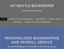 Tablet Screenshot of myseattlebookkeeper.com